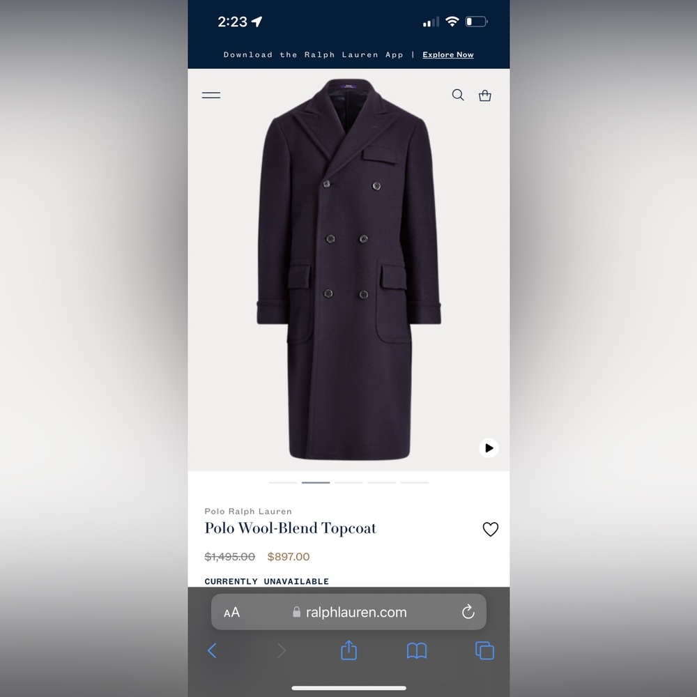 Ralph Lauren Topcoat